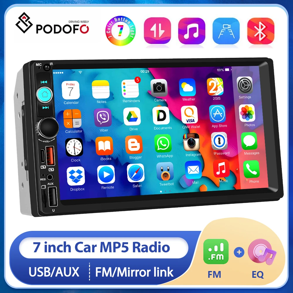 Podofo Car Radio 7 … - image