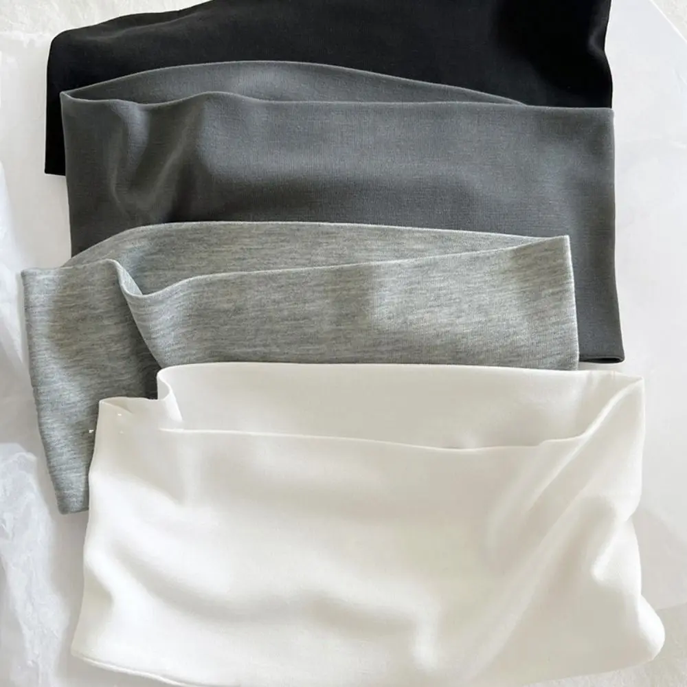 Hair Accessories Knit Cotton Elastic Headband Soft Breathable Wide Knitted Headband Korean Headwear Sports Hairband Daily