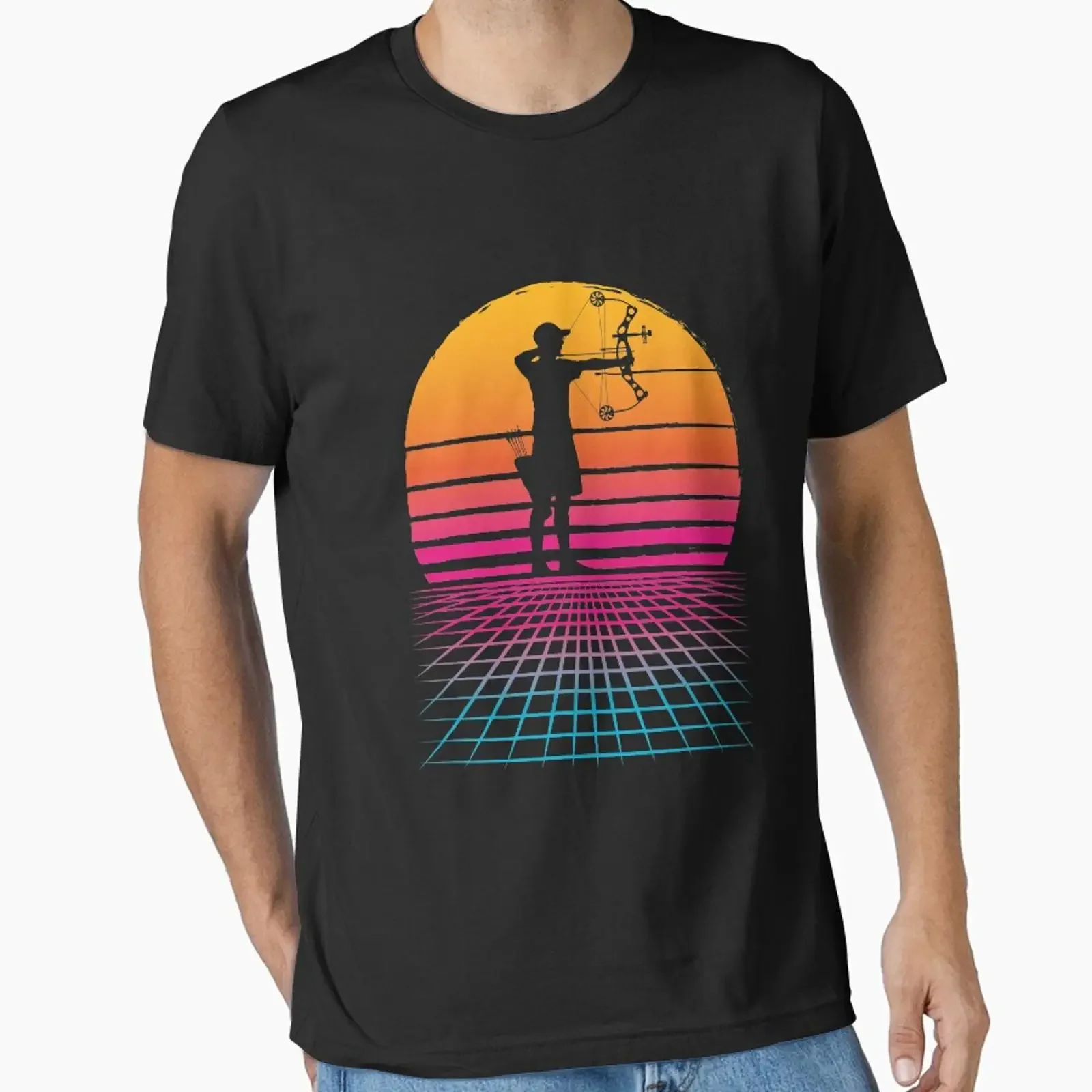 Archery Sport Japanese Vaporwave Aesthetic designed and sold by jaygo vintage Washed Comfortable streetwear homme graphic