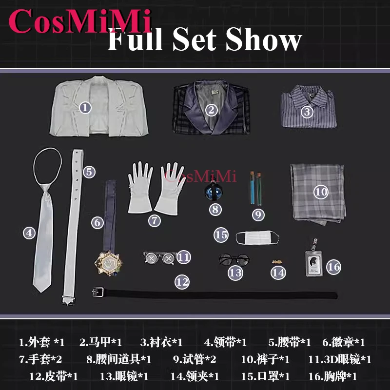 CosMiMi Hot Game Identity V Gatto Cosplay Costume Fashion Uniforms Outfit Full Set Unisex Carnival Party Role Play Clothing New