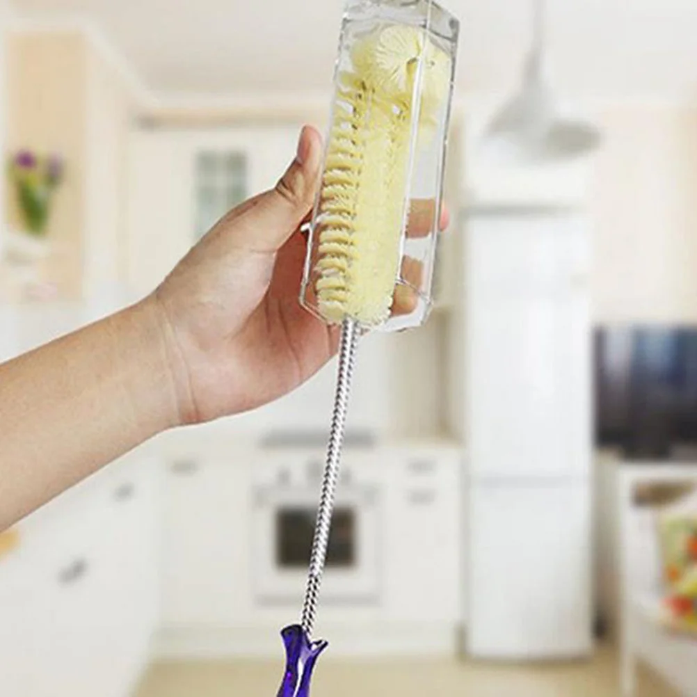 

Long Handle Bottle Brush for Cleaning Tall Narrow Neck Bottles Easy Grip for Kombucha Carboy Gallon Beer Vase Tumbler Water