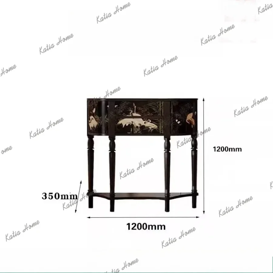 YJ French-style Vintage Living Room Cabinets Designer Solid Wood Storage Product Cabinets Luxurious Texture Furniture Muebles LJ