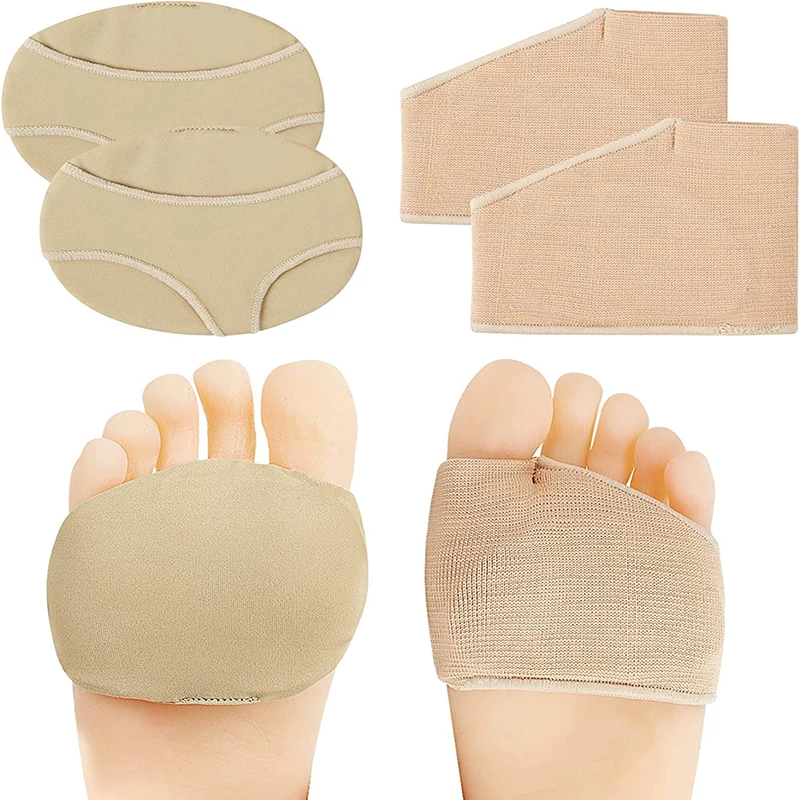 Medias plantillas de Gel de silicona para metatarso, almohadillas de zapatos para aliviar el dolor en el antepié, cojines de bola de pie para calcetines correctores Hallux Valgus