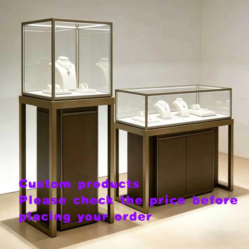 custom.Jewelry Display Cabinet Custom Style Cabinet Jade and Jadeite Counter ultra White Glass Display Cabinet Display S