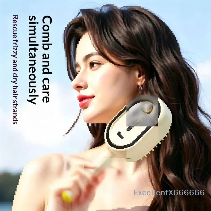 

Self Cleaning 3 In 1 Electric Scalp Massage Comb Air Cushion Spray Hair Brush for Daily Hair Grooming Home Use 1Pcs