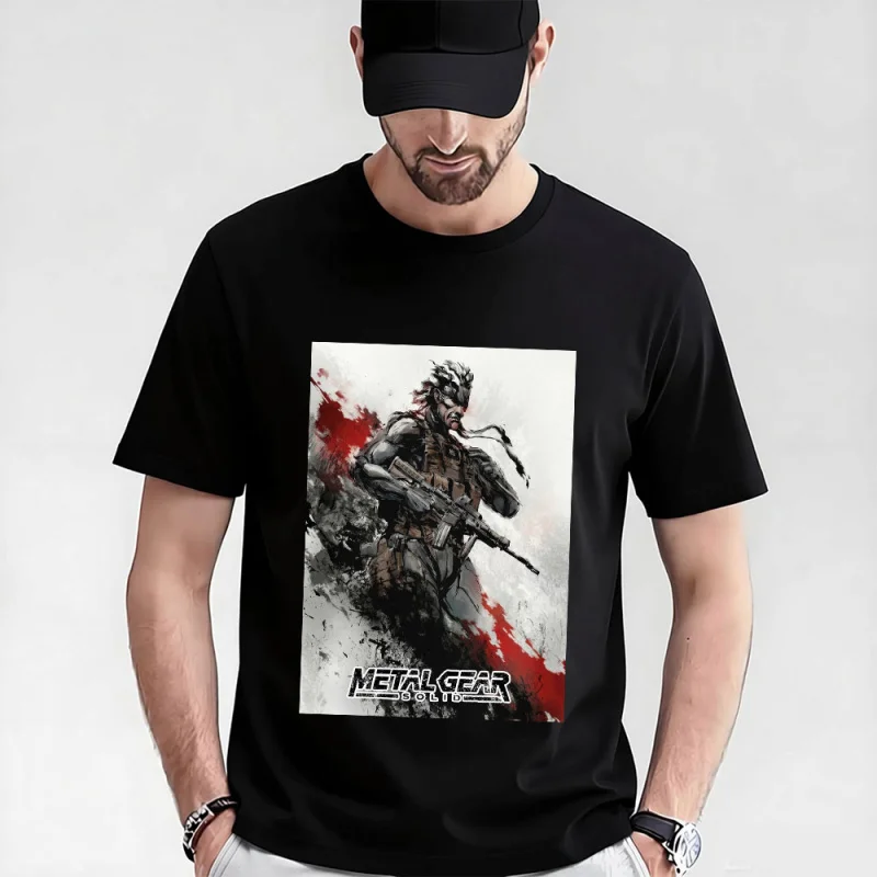 

Metal Gear Solid V 0315 MGS gift t shirt for men Kojima Video game Graphic Clothes 100% cotton print tee All size tops S-6XL