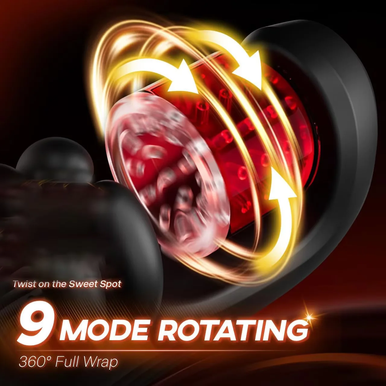 Adult Sex Toy Male Penis Stimulator Massager 9 Vibration Rotation Suction Modes USB Rechargeable Masturbation Cup Adult Supplies - view 2