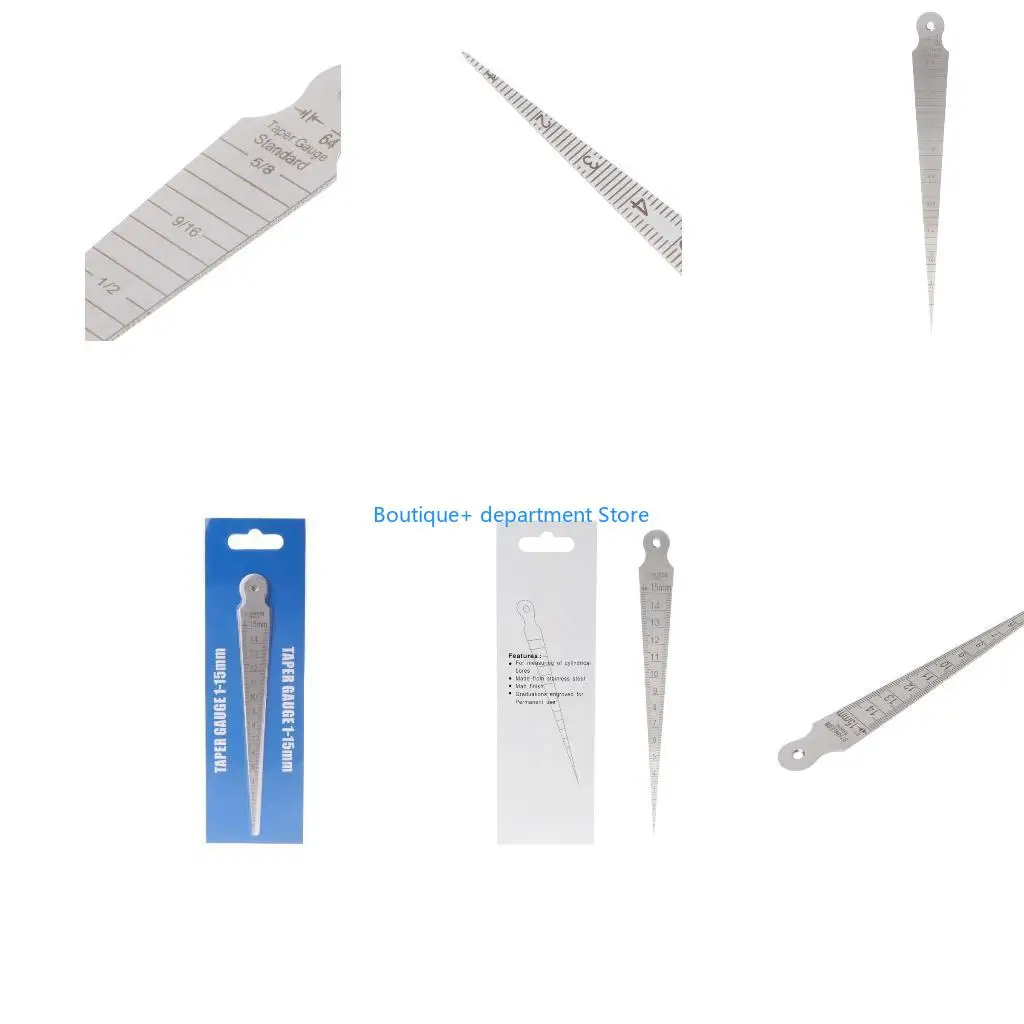 E1PD 1-15mm Stainless Steel Taper Gauge for Diameters of Small Holes/Slots Accurate