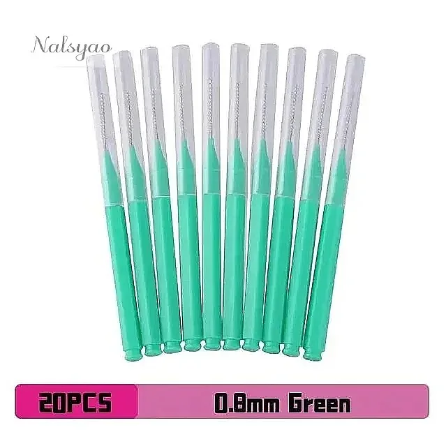 Orthodontic Interdental Brush 20pcs Clean Tooth Braces Straight Box Teeth Care