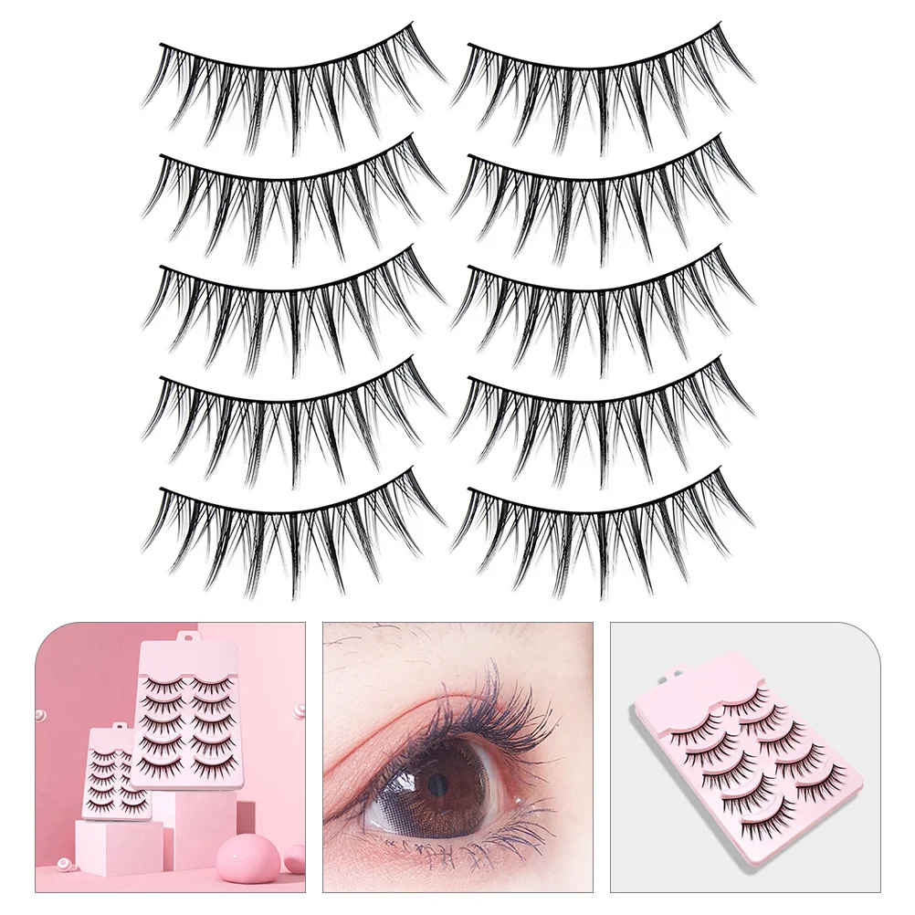 Falsche Wimpern, natürliche, leichte Verlängerungen, wiederverwendbar, für den täglichen Gebrauch auf Partys, gefälschte Wimpern, Packung kurze falsche Wimpern
