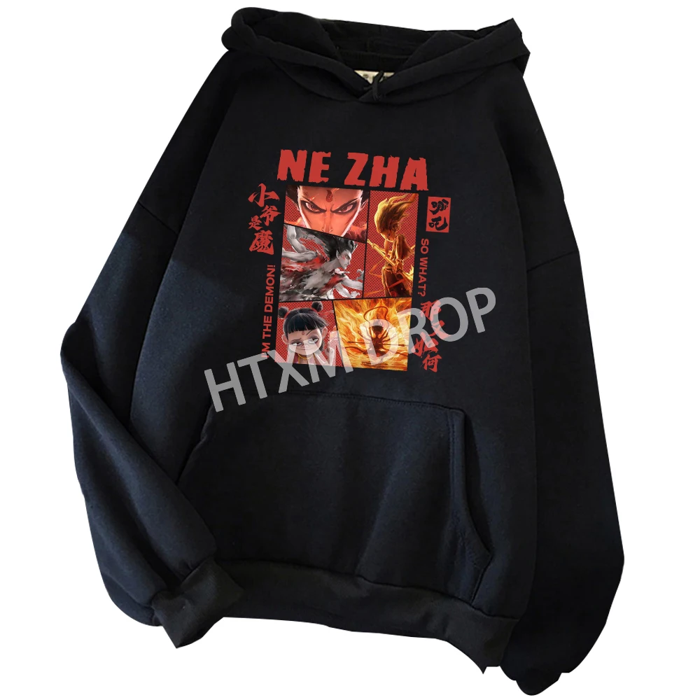 

Ne Zha Nezha Comic NeZha 2 Hoodie Harajuku Pullover Tops Sweatshirt Fans Gift