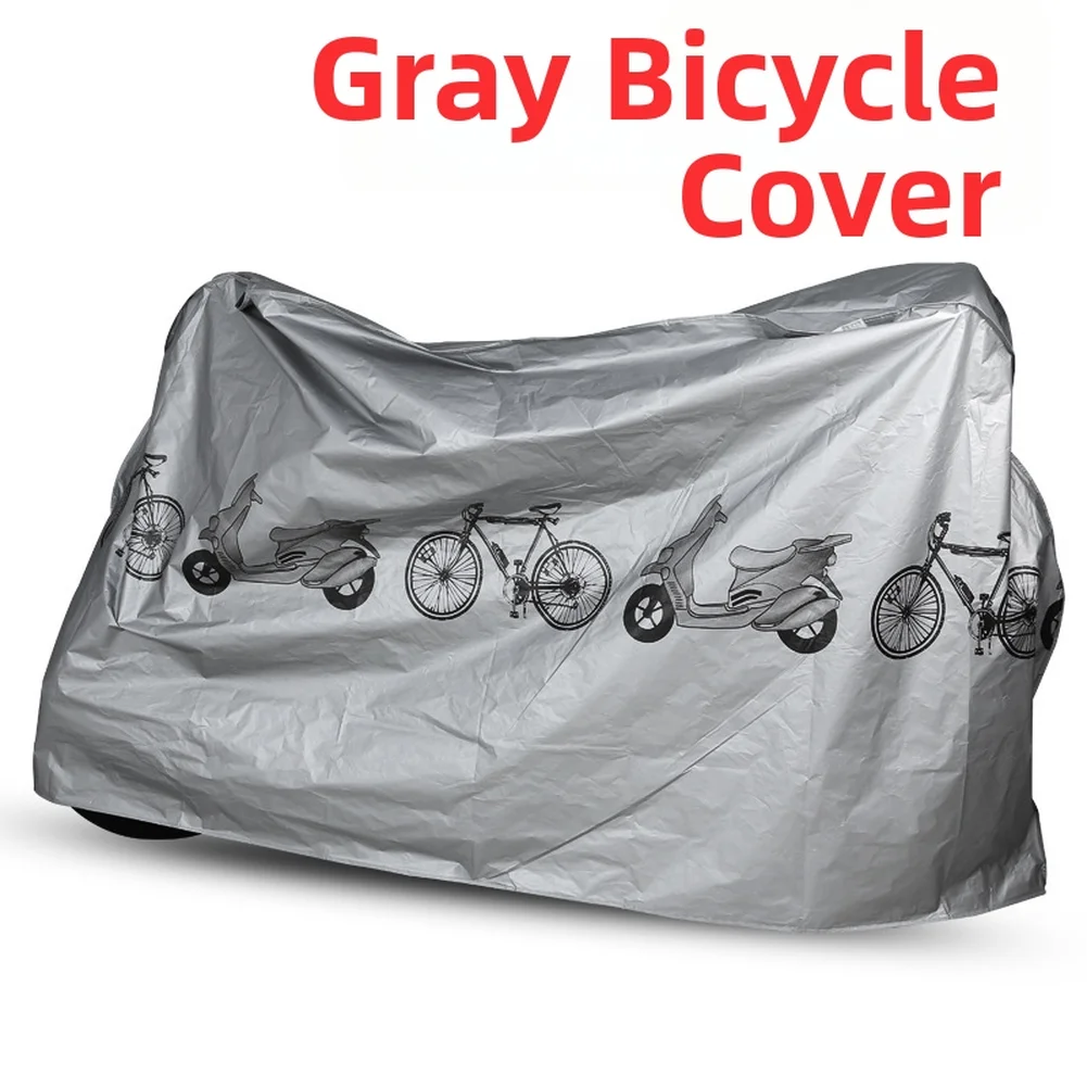 Bicycle Cover for MTB and Electric Bikes - Dust Protection 210cm 100cm Polyester Grey Black White Options Bicycle
