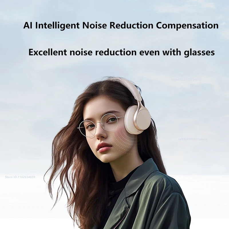 Original Space One S1 Headphone Wireless Bluetooth 5.3 LDAC Dual Hi-Res Headset 98% Nosie Cancellation 55H Playtime,100% New