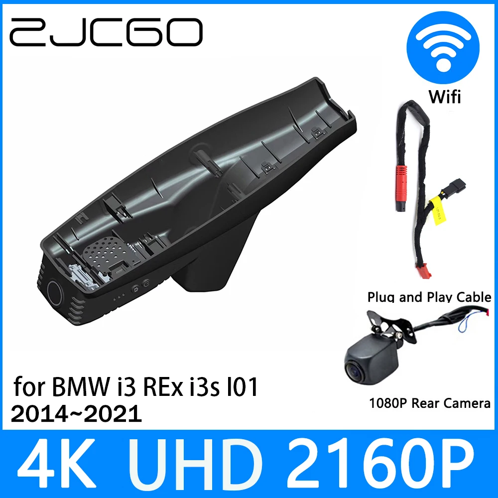 

ZJCGO Dash Cam 4K UHD 2160P Car Video Recorder DVR Night Vision for BMW i3 REx i3s I01 2014~2021