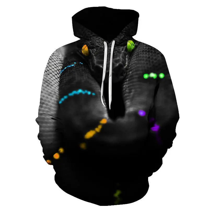 Snake Pattern Fashion Style 3D Printed Hoodies Harajuku Unisex Pullovers Hoodie Casual Sweatshirts Street Top Tracksuit