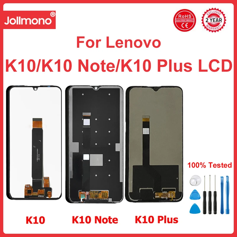 Tested For Lenovo K10 Note LCD Digitizer Assembly Screen LCD For Lenovo K10 XT2025 Display Lenovo K10 Plus L39051 lcd