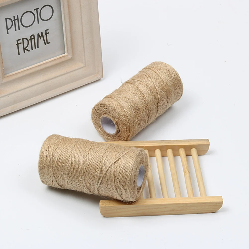 

2 Rolls Jute Twine String Durable Wear Resistant for Craft Wedding Party Home Decor DIY Rope Cord Twine String
