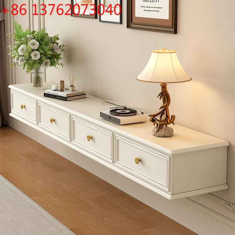 

Beige Floating Tv Cabinet Decoration Drawers Cute Space Saving Bedroom Tv Cabinet Storage White Szafka Pod Telewizor Furniture
