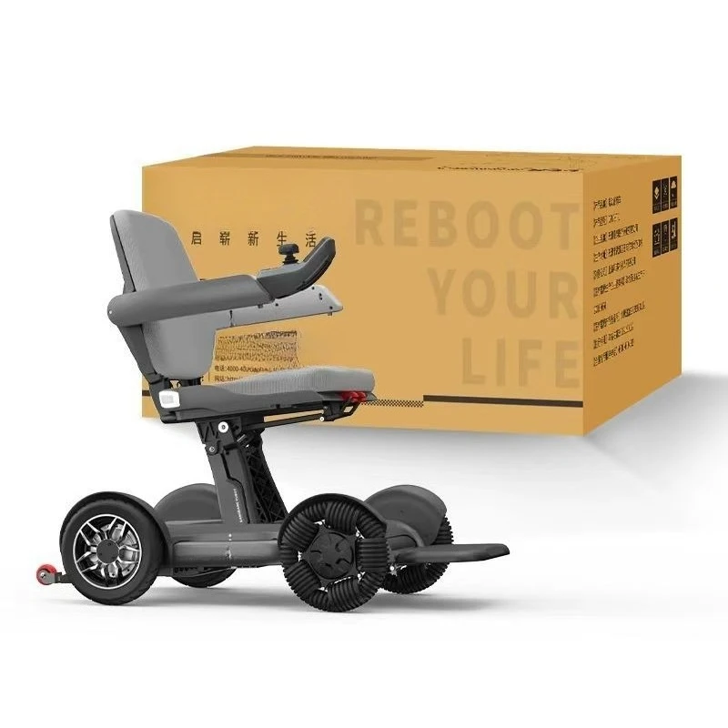 Mobile phone control one-button folding disabled electric scooter electric wheelchair electric four-wheeler