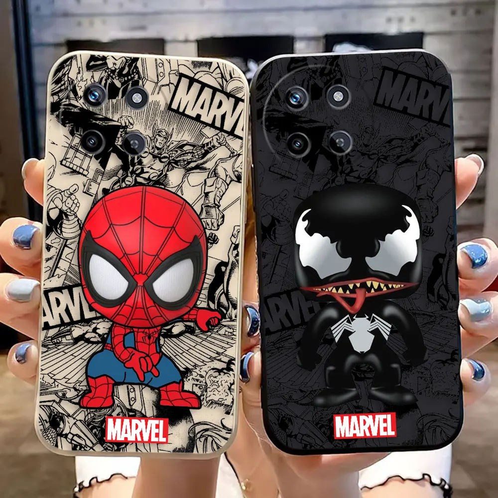 Spider Man Venom Iron Man Cover Phone Case For OPPO Realme 11 10 9 9I 8 8I 7 7I 6 5 PRO PLUS 4G 5G Colour Case Funda Coque Shell