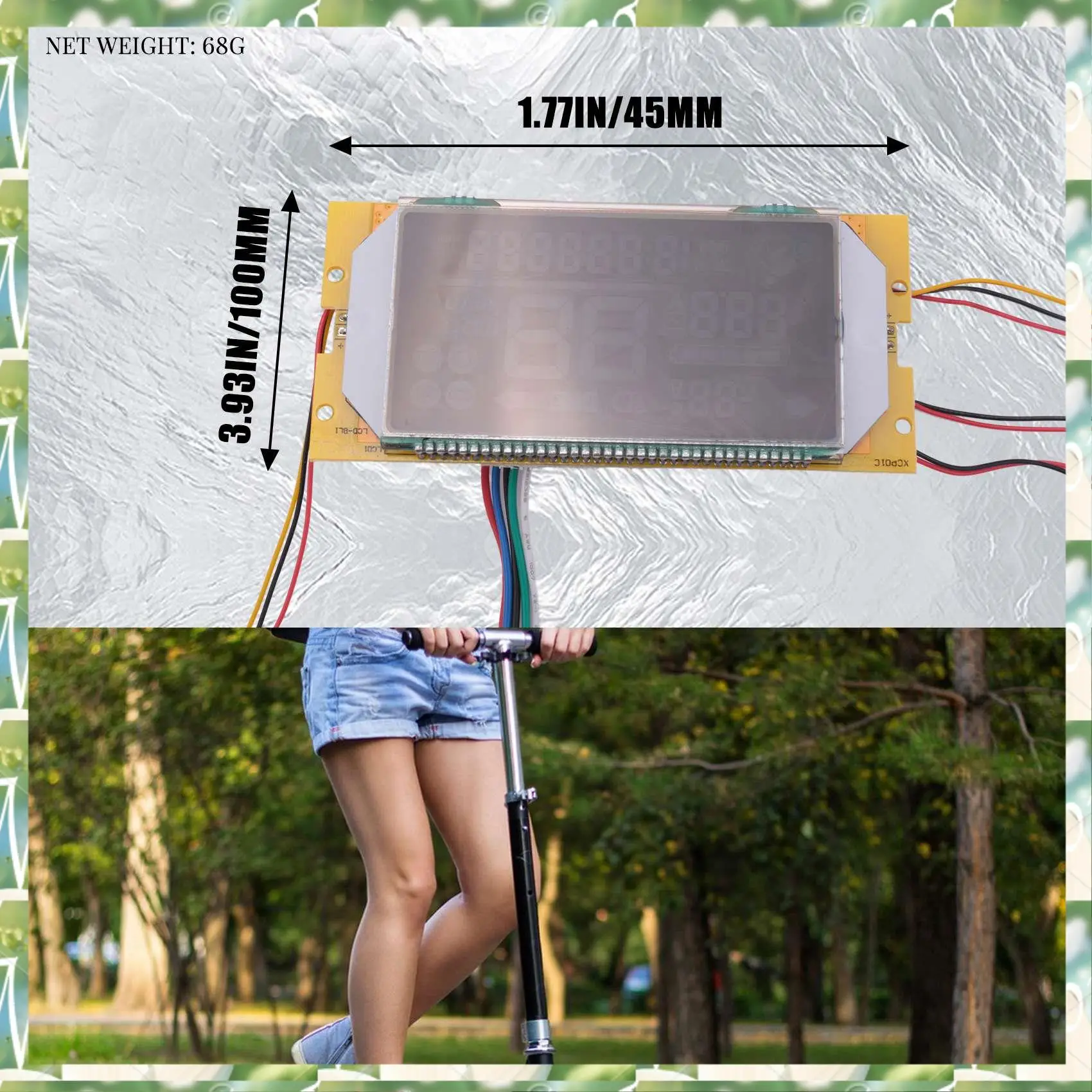 스포츠 36V 전기 스쿠터 디스플레이 LCD 화면 Kugoo S1 S2 S3,36V에 적합한 8 인치 전기 스쿠터 교체 액세서리