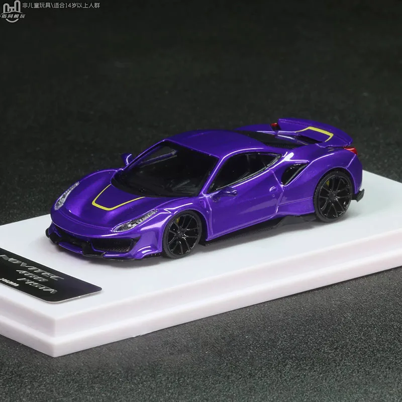 

DCM 1/64 488 Pisata Alloy Simulation Car Model Static Collection Decorated Holiday Toys Souvenir Gift