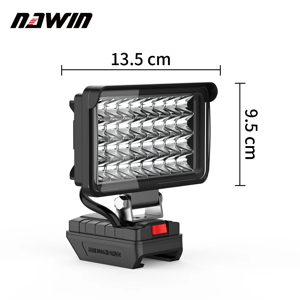 NAWIN outdoor LED lithium working light auto repair site camping night fishing battery Searchlight miner\'s lamp usb power