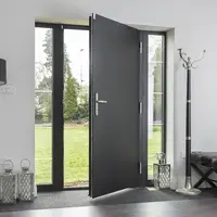 Apartment Resistant To High Temperatures and Waterproof Hinged Door Aluminum Alloy Security Doors Modern Intelligent Entry Doors 2
