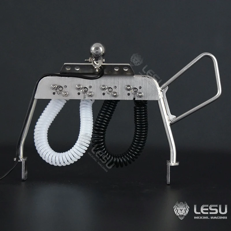 Refletor de rack de tubo traseiro de cabine de metal LESU de reposição para DIY 1/14 RC Tamiyaya modelo de caminhão trator brinquedos de controle remoto Th19138-SMT2