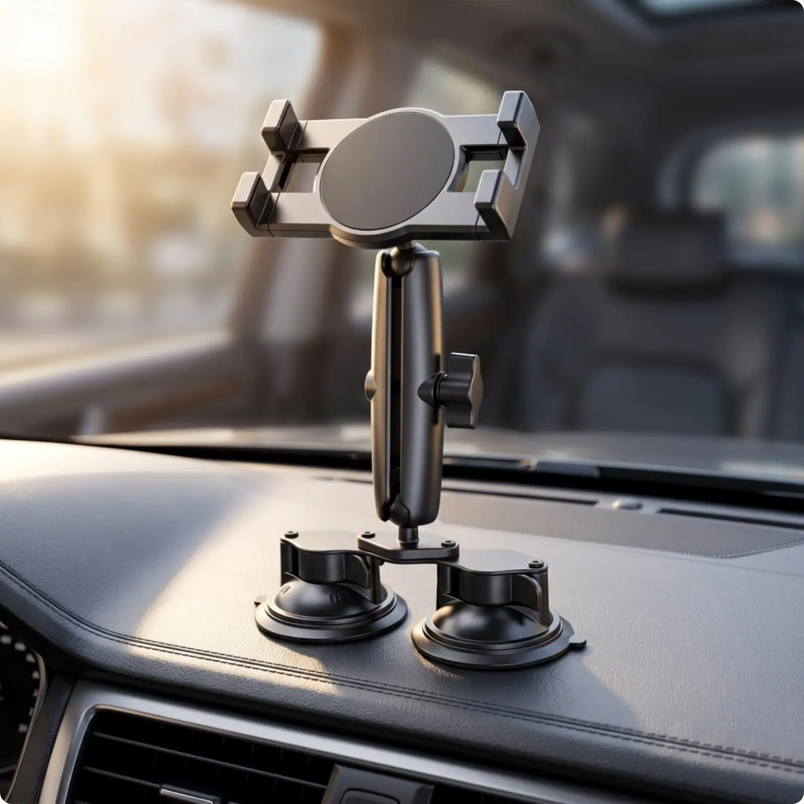 Tablet Mount with Double Suction Cup Versatile for Windshield, Navigation