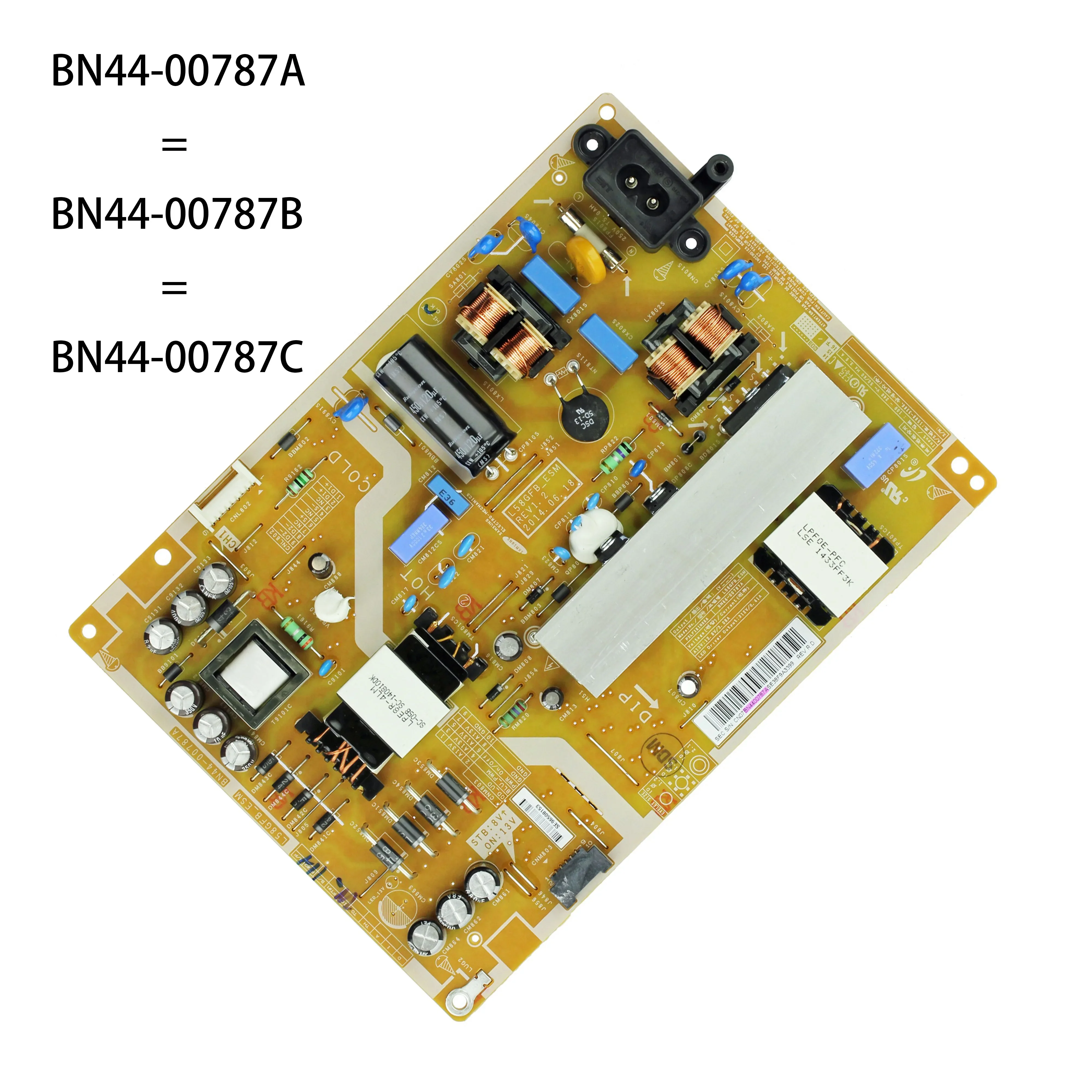

Power Board BN44-00787A L58GFB_ESM is for UN58H5005AFXZA UN58H5202AFXZA UN58J5190AFXZA UA58J50SWAJXXZ UN58H5202 UN58H5005 58" TV