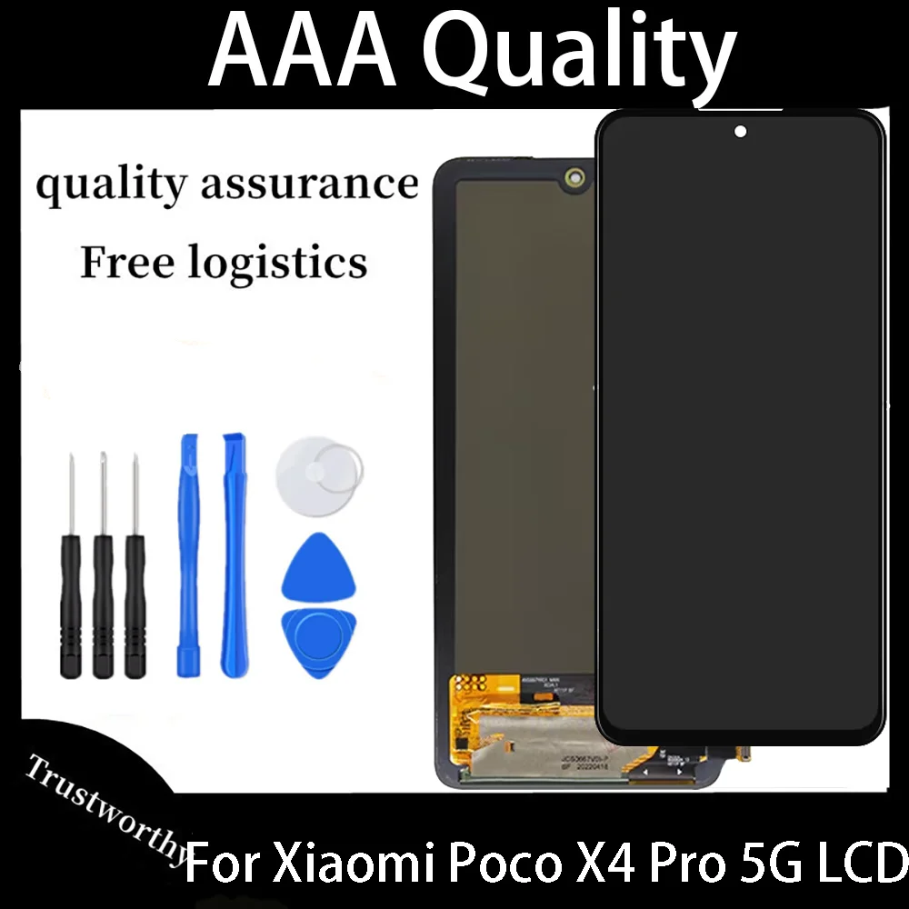 Super AMOLED For Xiaomi POCO X4 Pro 5G LCD Display 2201116PG Panel Digitizer For Xiaomi Poco X4 Pro Display Replacement Parts