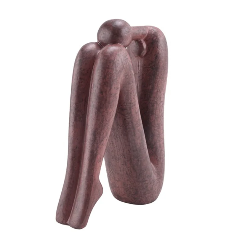 Serre-livres, bouchons de livres, Statue, étagère à livres, ornement de salle, Sculpture artisanale marron