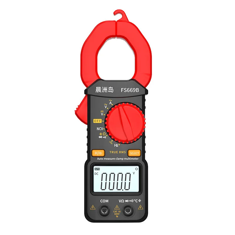 FS669B Industrial Grade Clamp Meter Anti Burn Automatic FS699B Non-contact Electricity Meter Intelligent Clamp Multimeter