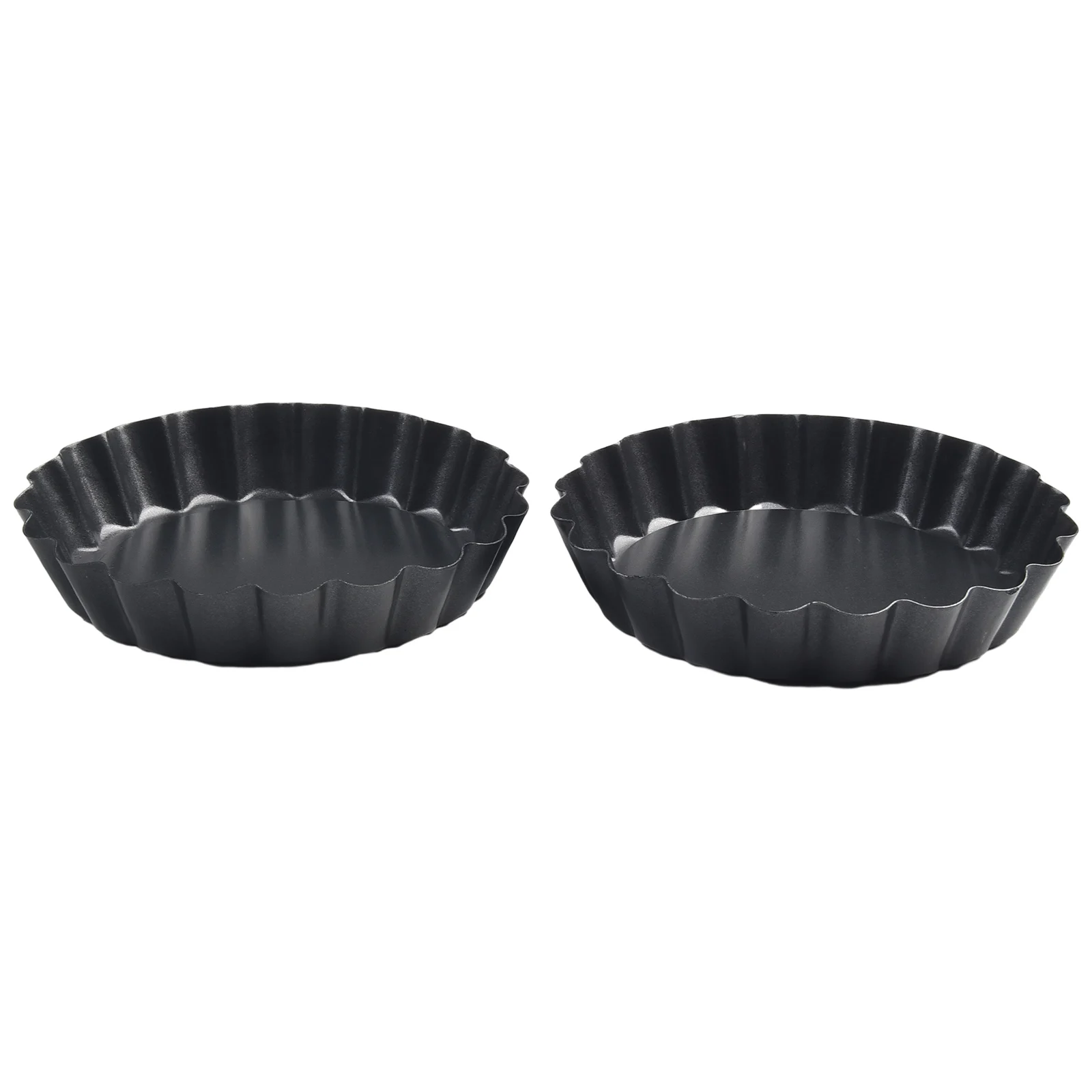 Brand New Non-Stick Tart Pan Tart Tins Accessories Wear-resistant Replacement Set Set Of 6 4 Inch Carbon Steel
