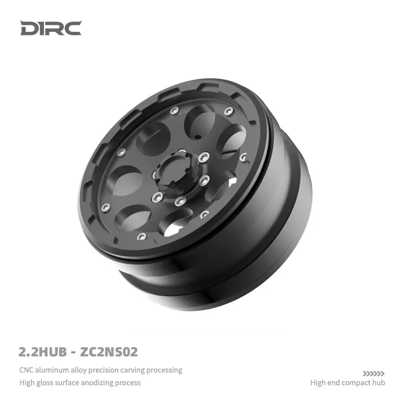 D1RC Icebreaker 2,2 Polegadas Peso 60g Metal Escalada Carro Simulação Cubo de Roda TRX4 SCX10 Terceira Geração