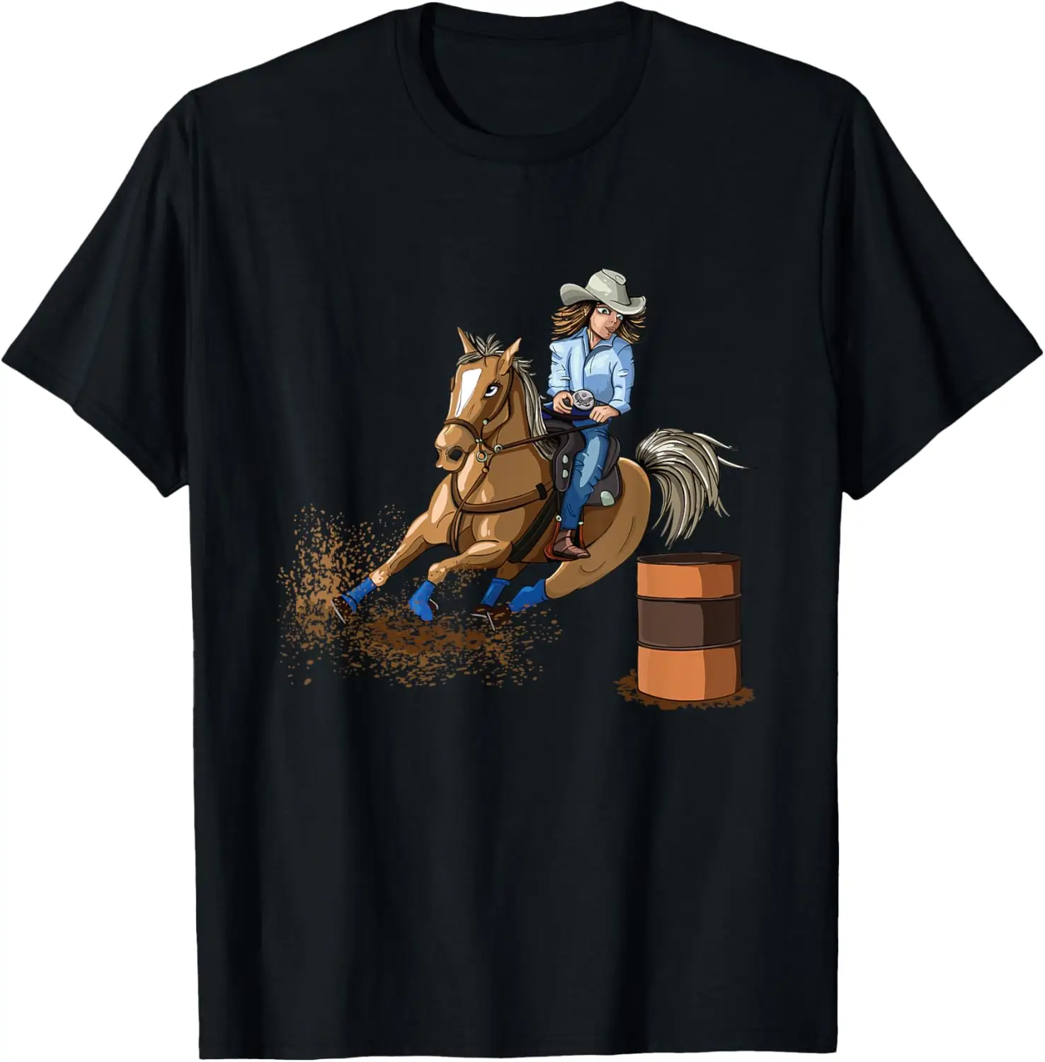 

Barrel Racing Horse Country Western Riding Girl Kid T-Shirt