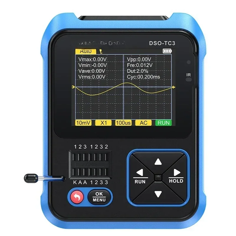 

Digital oscilloscope DSO-TC3 transistor tester LCR meter 3-in-1 portable handheld