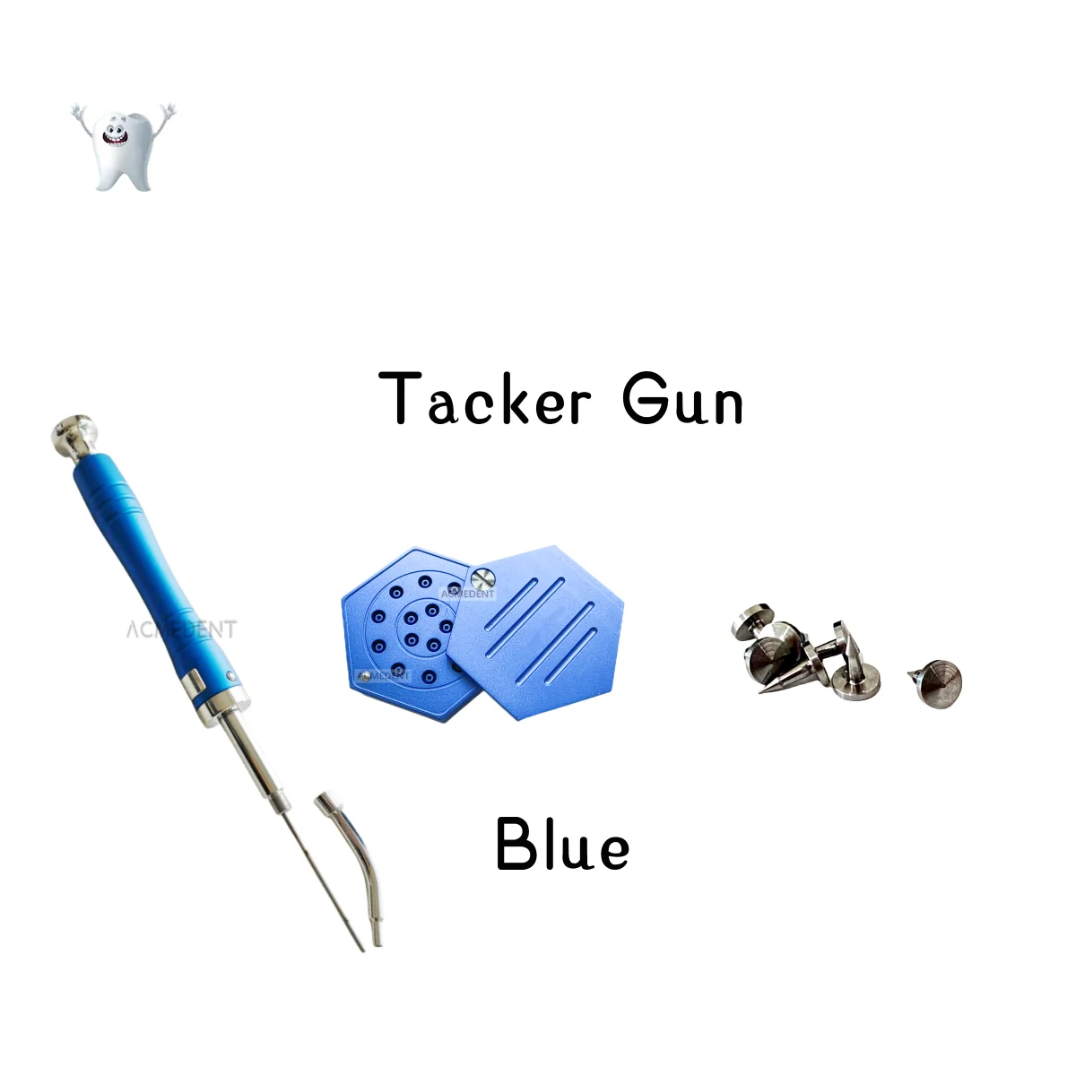 

Dental GBR Bone TAC Pins Gun Blue Tacks Membrane Guide Automatic Tacker Gun