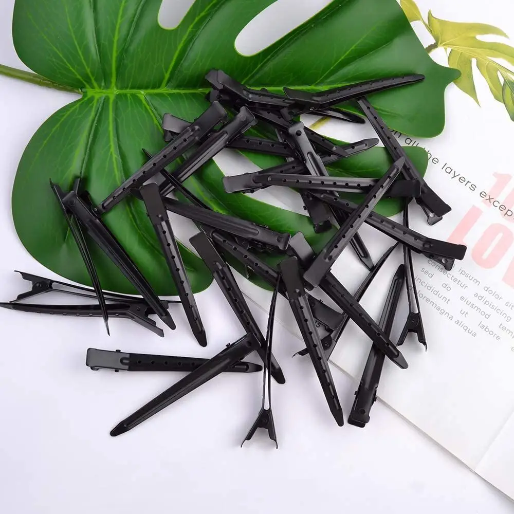 10PCS Hairdresser Clips Hair Styling Sectioning Barrettes Duck Bill Metal Hairpin Non Slip Alligator Clips Salon DIY Accessories