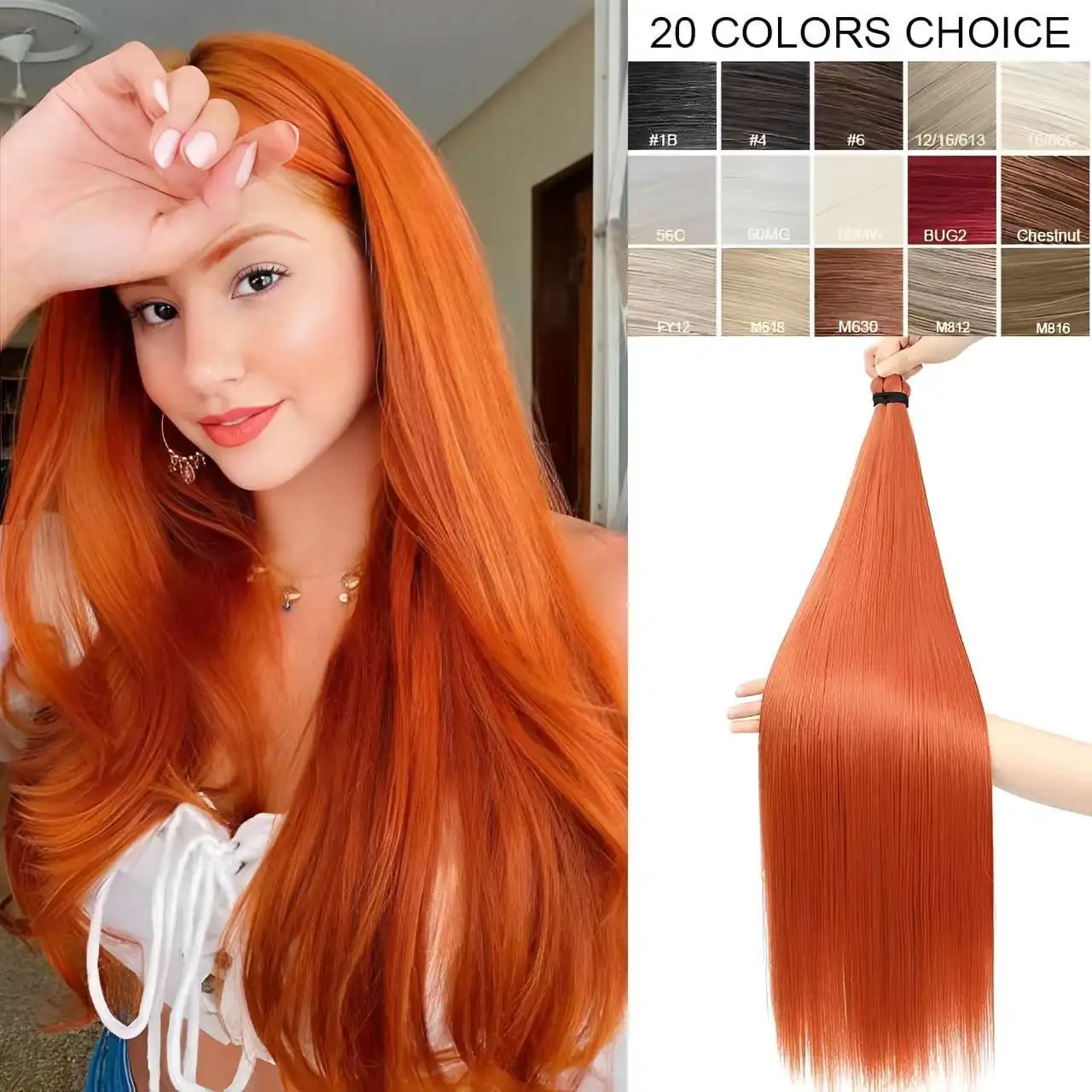 3 قطعة 28 بوصة 300 جرام مستقيم أشقر وردي أومبير قوس قزح تويست الكروشيه الضفائر الشعر التمديد ارتفاع درجة الحرارة الاصطناعية حزم #5