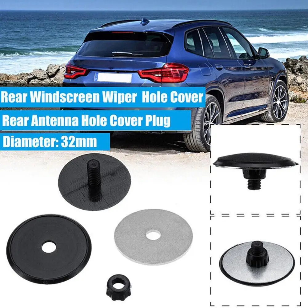 Universal Blind Plug Auto Accessories Rear Wiper Delete Kit Car Waterproof Block Off Plug Cap 32mm 46mm