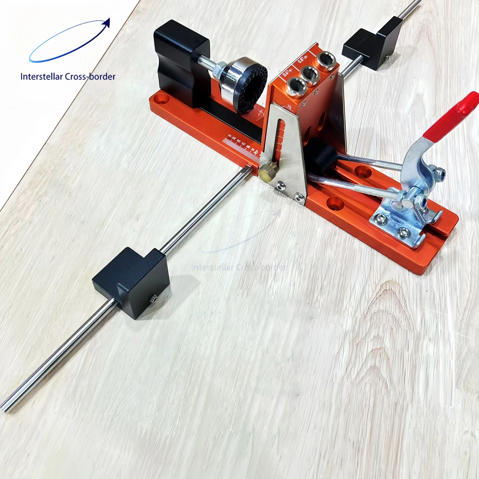 

New Pull-Back Woodworking Pocket Hole Jig Accurate Positioning Drill Bit Sturdy Clamp Easy To Use Oblique Hole Locator Tool