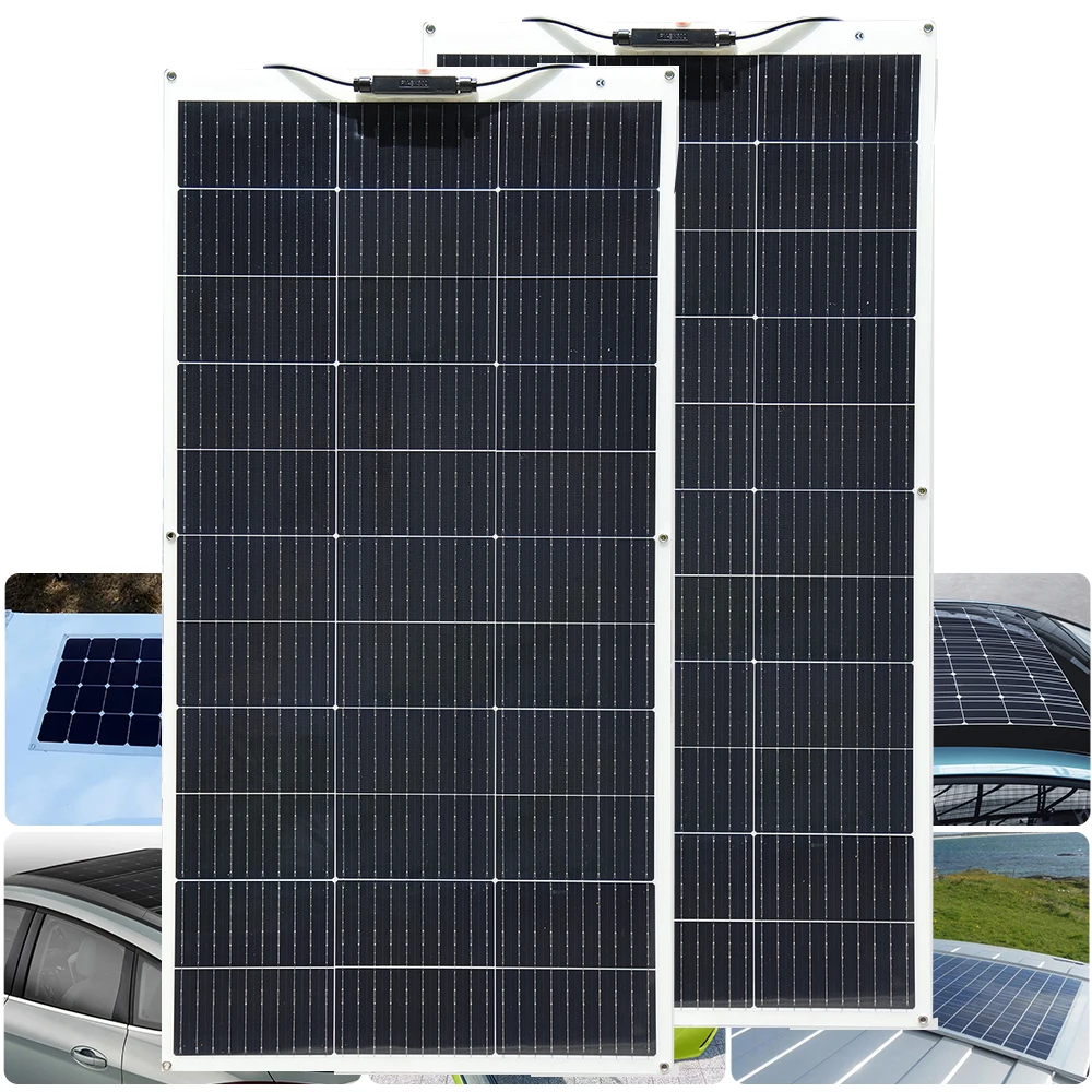 WUZECK Solar Panels 240 Watt , 2PCS 120 Watt Solar Panel 12V 240W for RV Marine Rooftop Farm Battery Other Off-Grid Applications