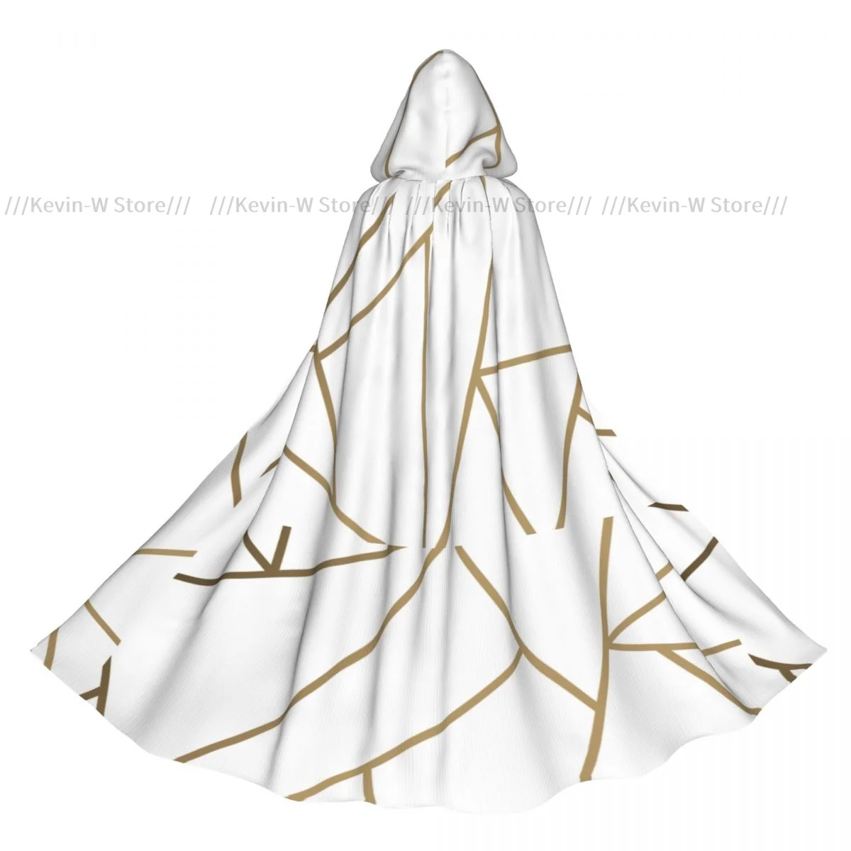 

Hooded Cloak Unisex Cloak with Hood Gold Mosaic Cloak Vampire Witch Cape Cosplay Costume
