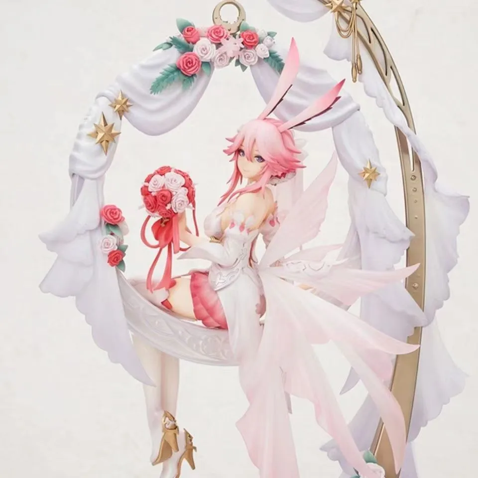 

29 см Honkai Impact 3 Yae Sakura Qiluo Fantasy красивая девушка аниме фигурки героев ручной работы настольный чехол украшение орнамент подарок