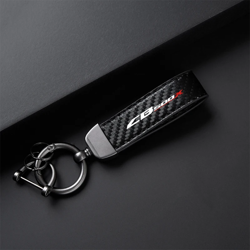 High-Grade leather Motorcycle Keychain Holder Keyring for Honda CB125RCB 650R CB 650 CB250R CB300R CB500X CB650R Accessories