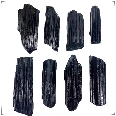 Natural Black Tourmaline Gravel Irregular Raw Stone Crystal Mineral Rock Specimen Eliminate Magnetis Home Garden Decoration Gift