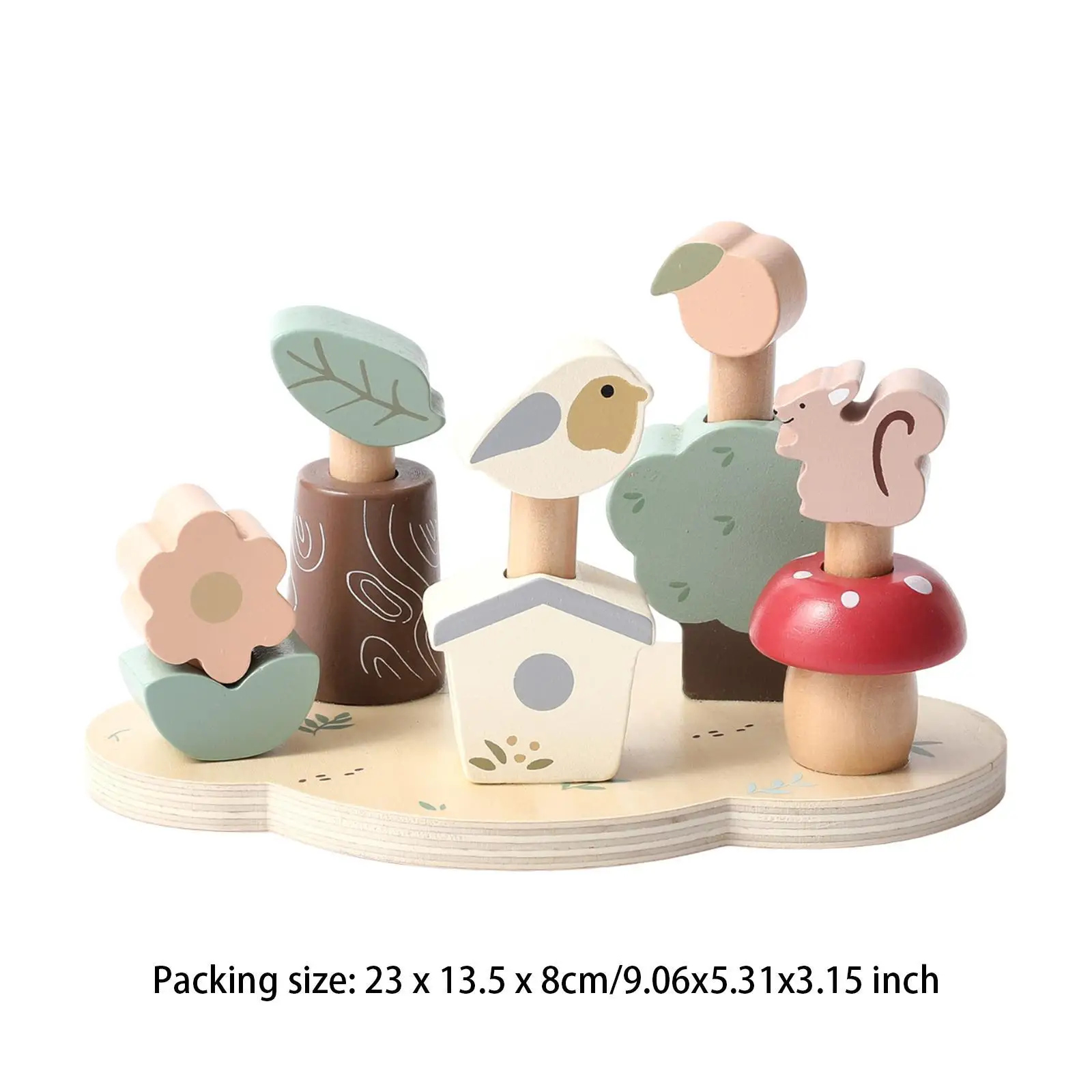 Ordinamento e impilare i giocattoli Giocattolo Montessori Giocattolo educativo per bambini Simpatico motore fine