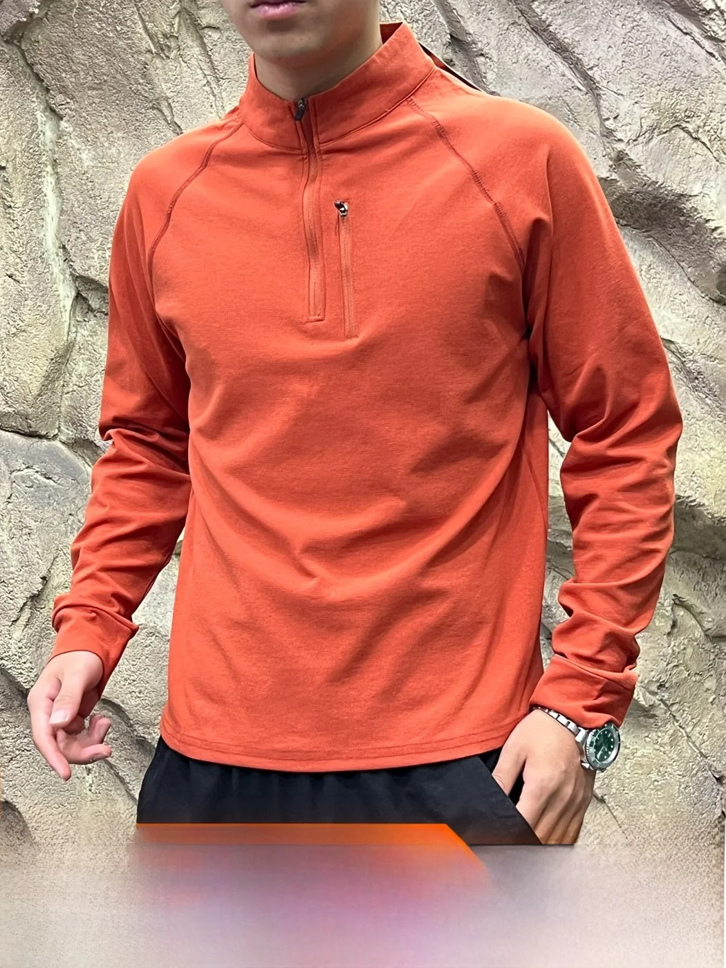Functionality Meets Style: Moisture Wicking Half Zip Design Base Layer Shirt for Men And Women Outdoor Autumn Winter Casual Wear